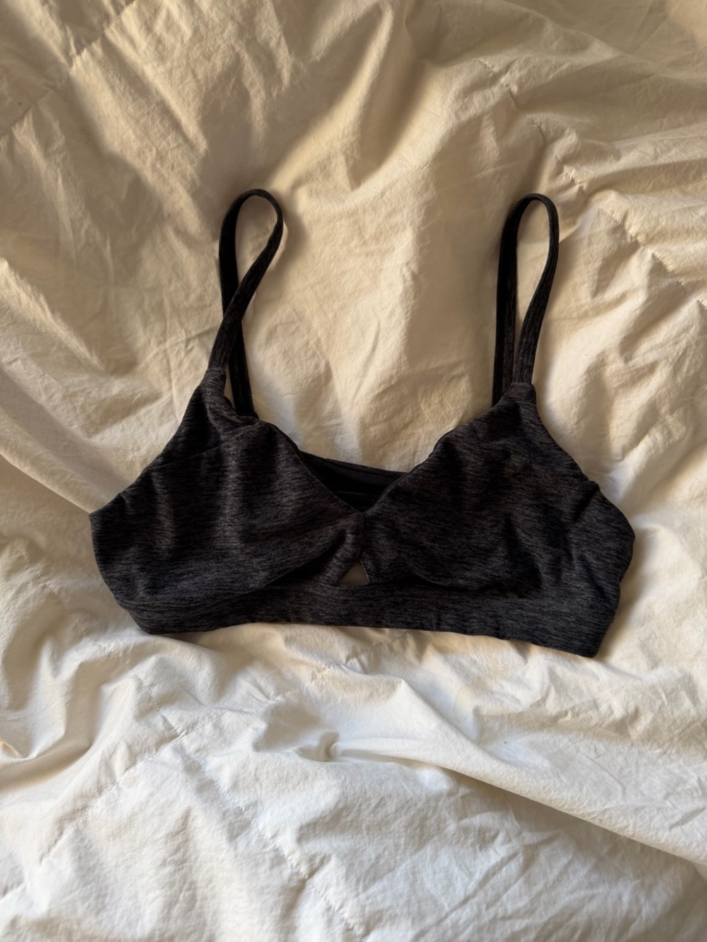 ALO Yoga- Black Seamless Bralette - Women’s workout top
